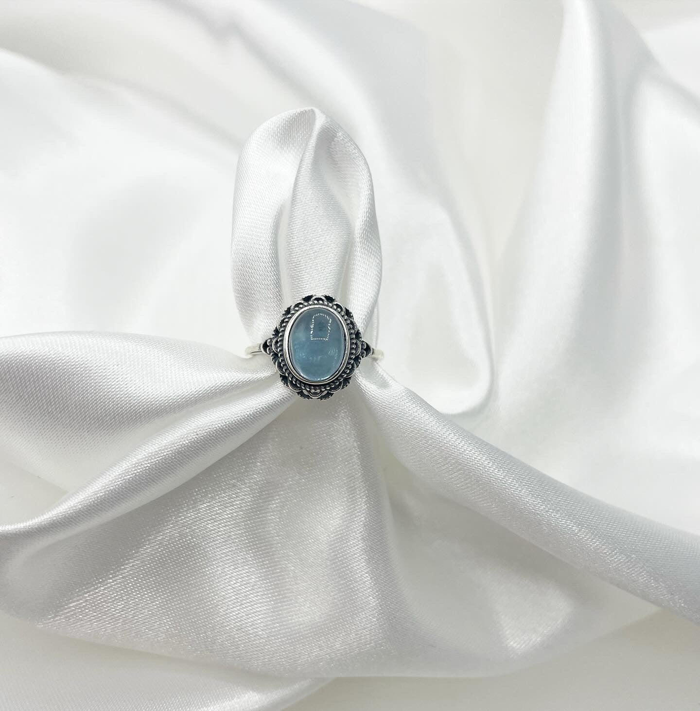 Anello Eva - Acquamarina e Argento 925