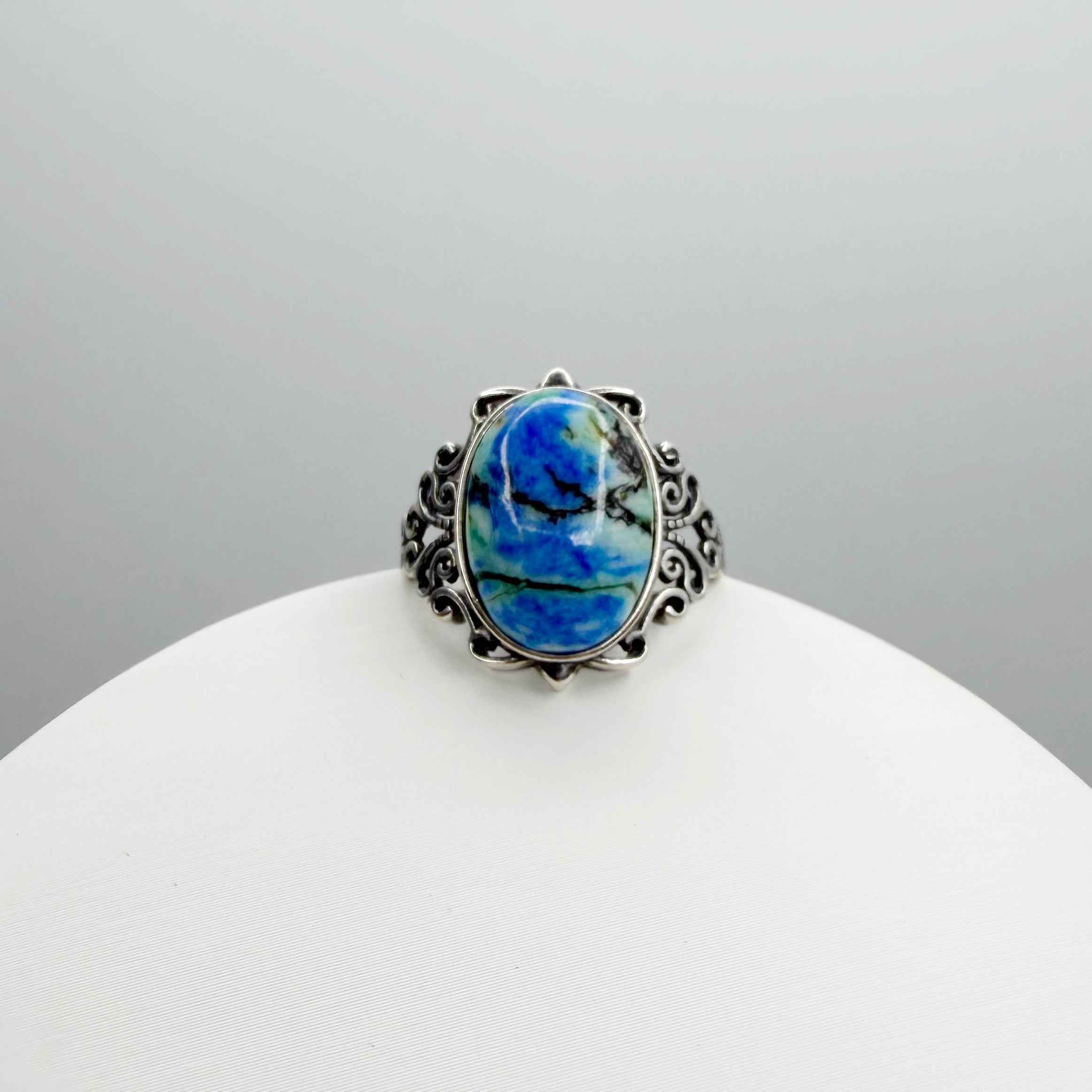 Anello Lapis e Turchese e Argento 925