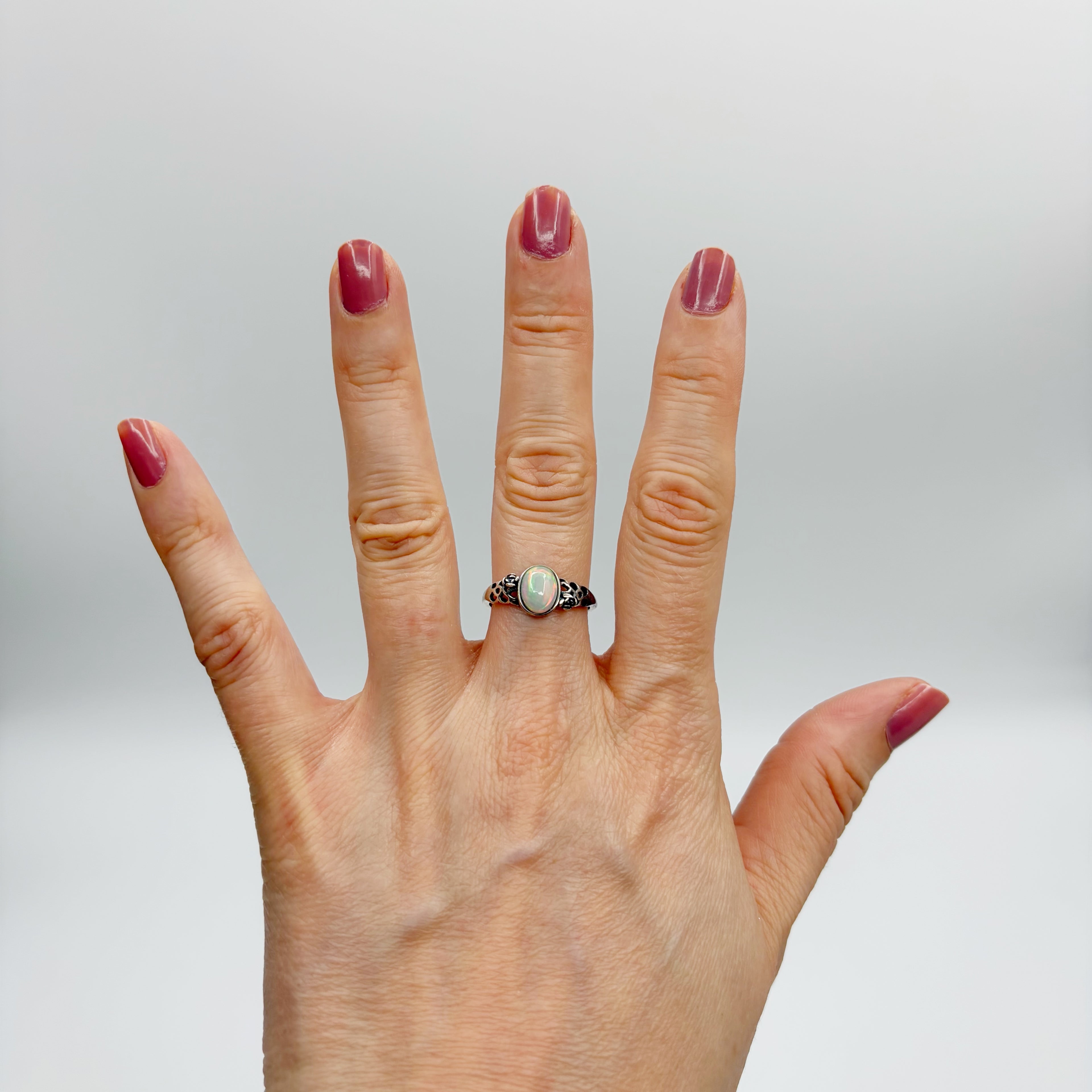 Anello Opale Etiope - Argento 925