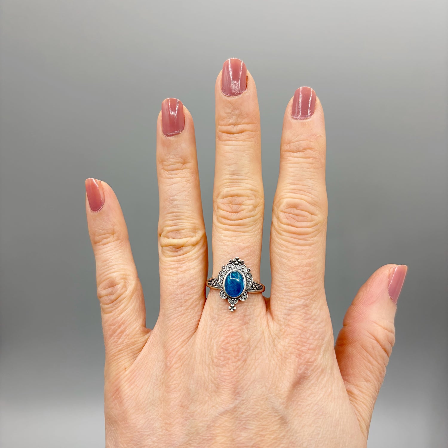 Anello Apatite Queen - Argento 925