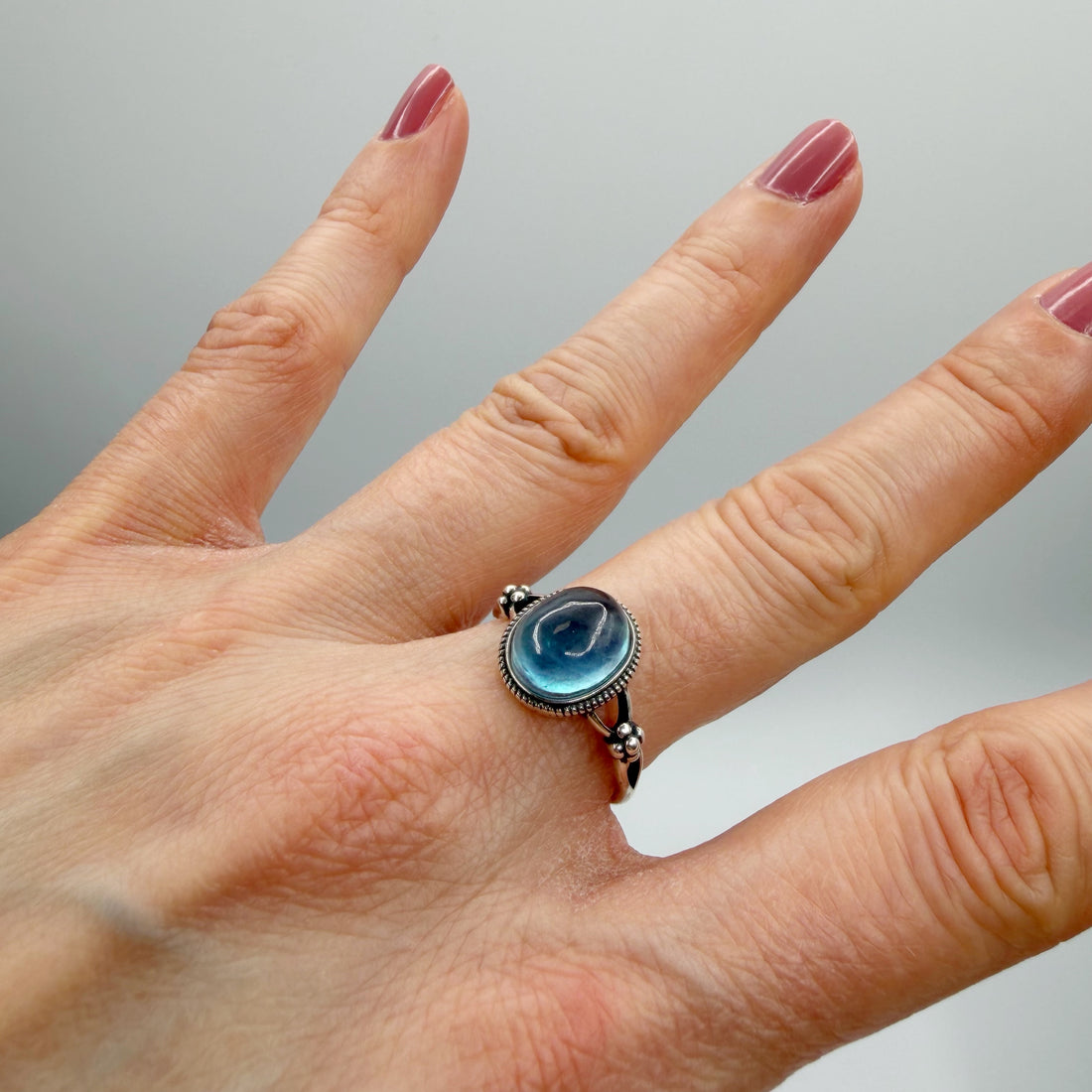 Anello Acquamarina e Argento 925