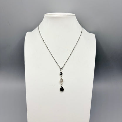 Ciondolo Tormalina, Diamante Herkimer, Ossidiana