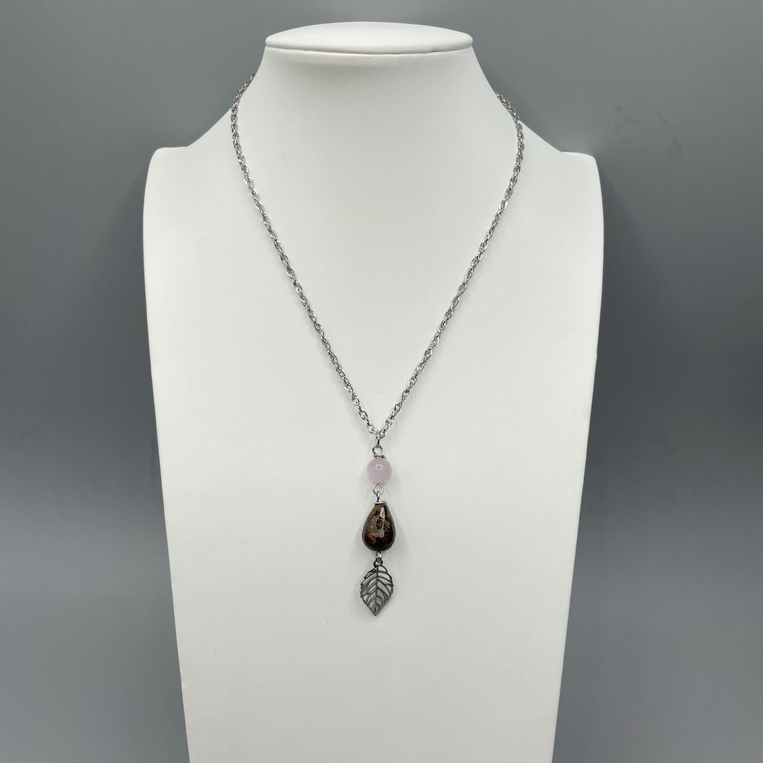 Collana del Destino - Kunzite e Bronzite