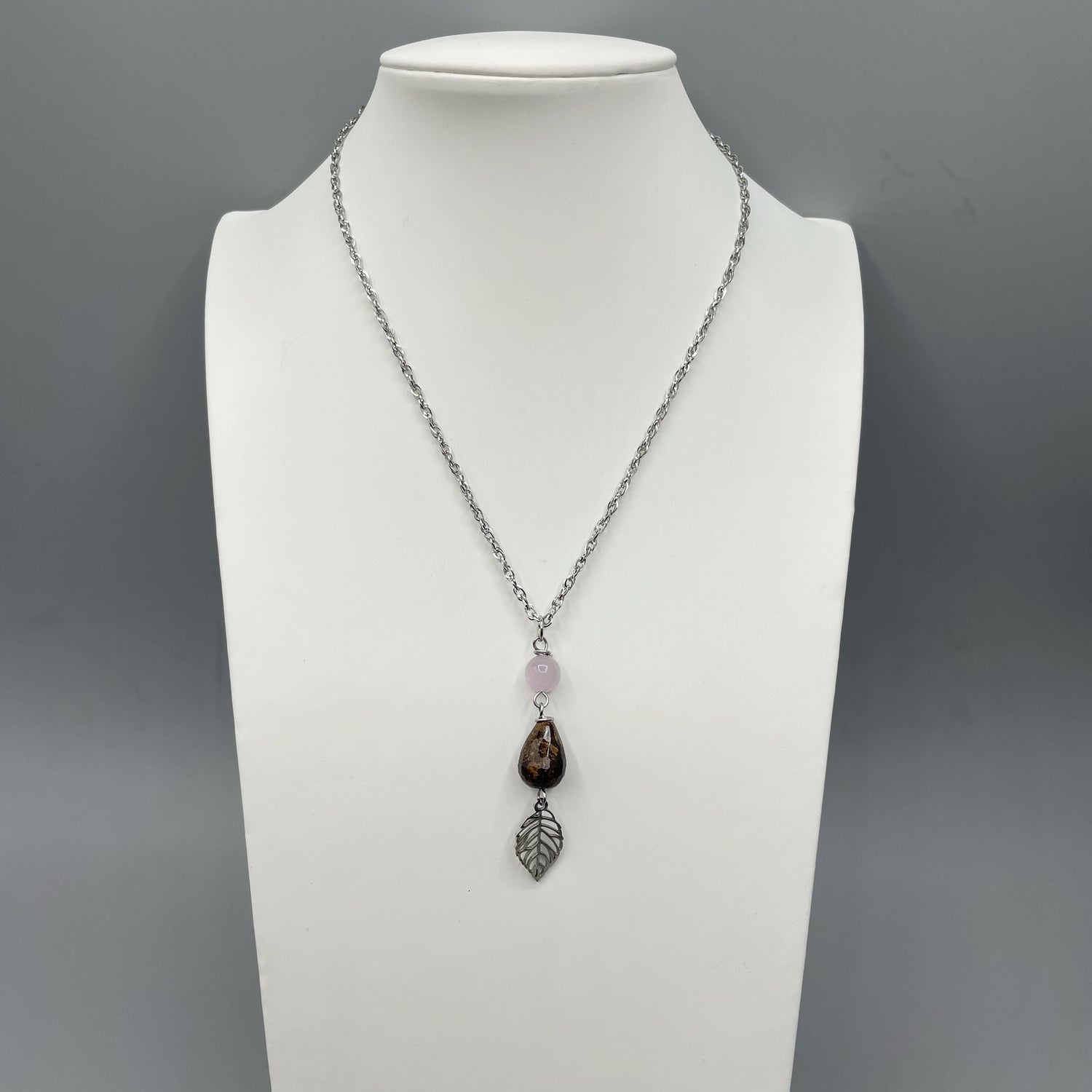 Collana del Destino - Kunzite e Bronzite