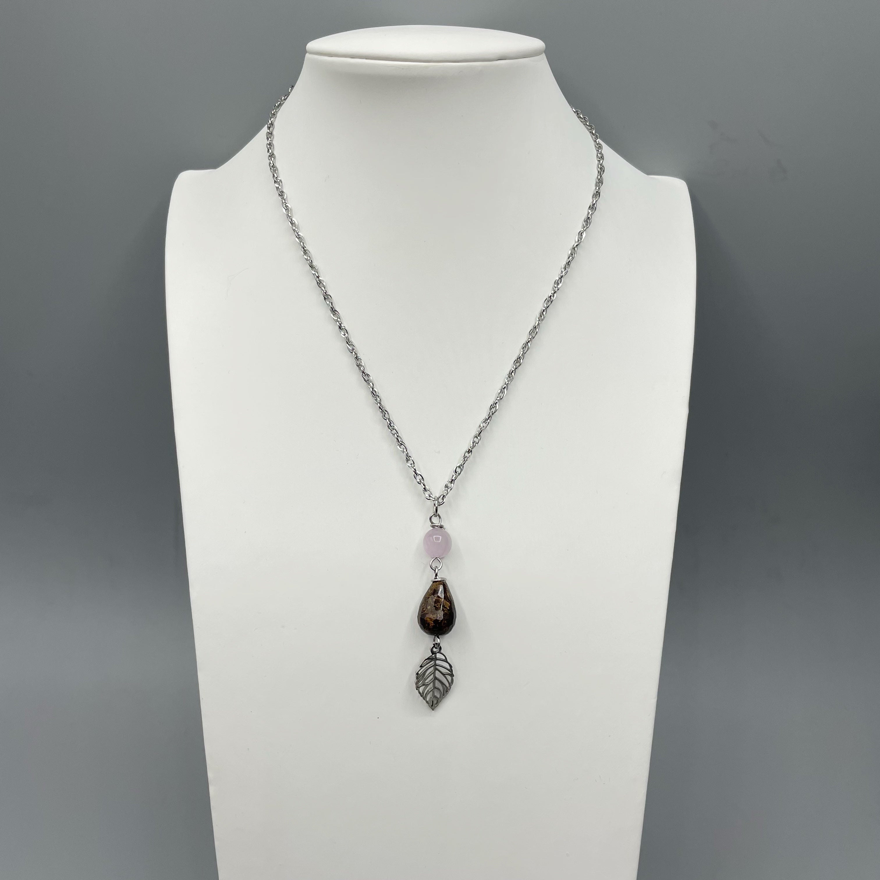 Collana del Destino - Kunzite e Bronzite