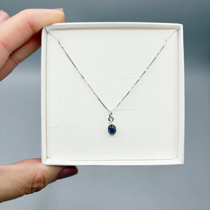 Ciondolo Punto Luce Tanzanite Argento 925 - Ovale