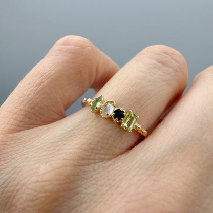 Anello Ritual | Argento 925 placcato oro 14k - NON REGOLABILE