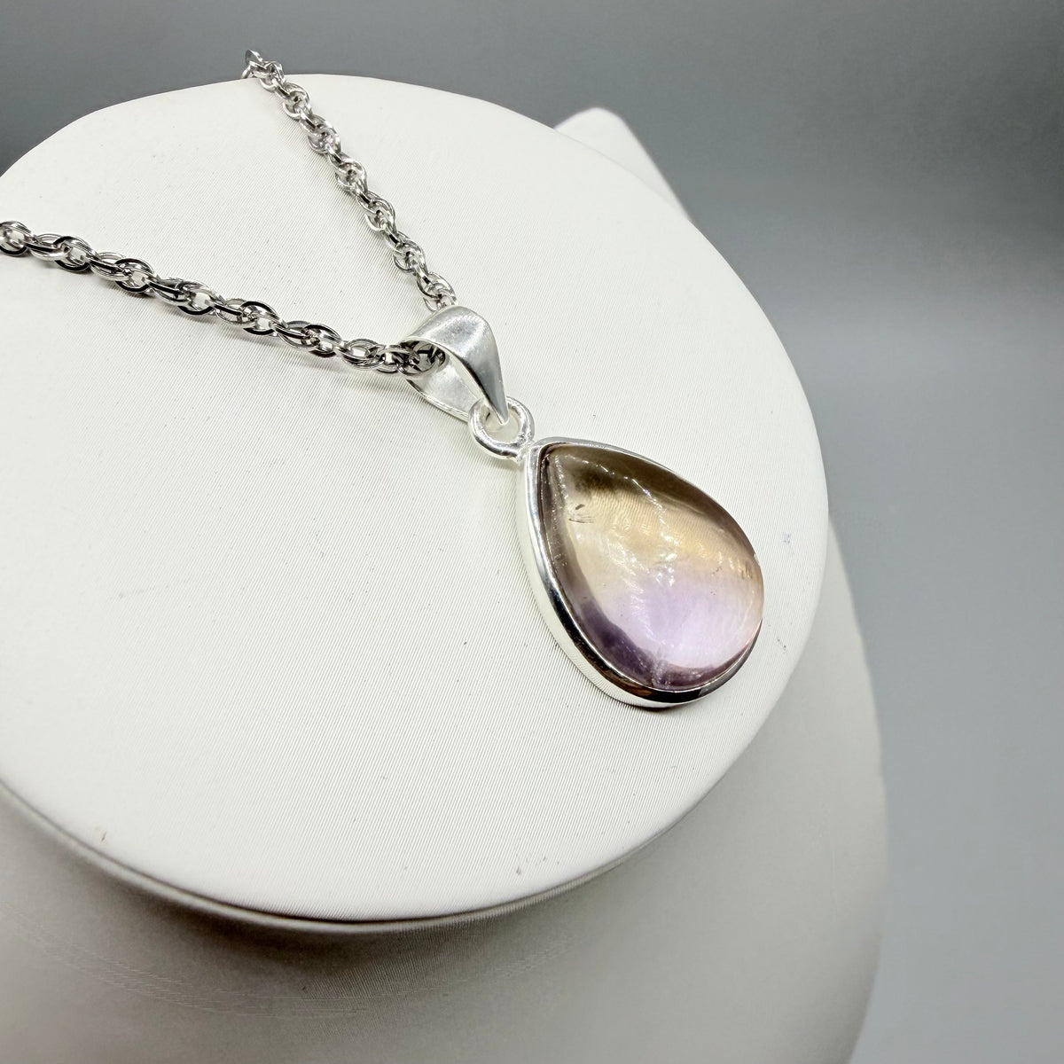 Ciondolo Ametrino e Argento 925 - a Goccia