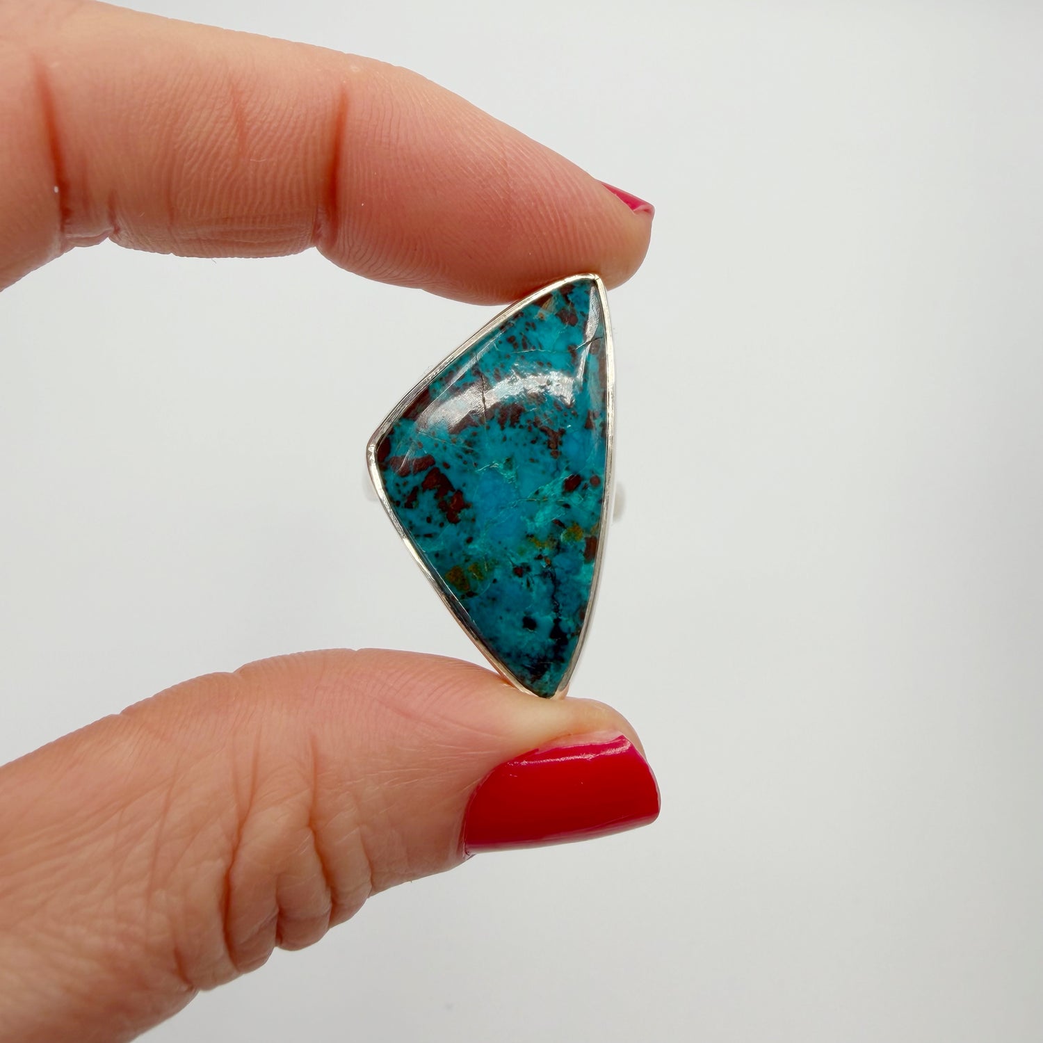 Anello Shattuckite e Argento 925