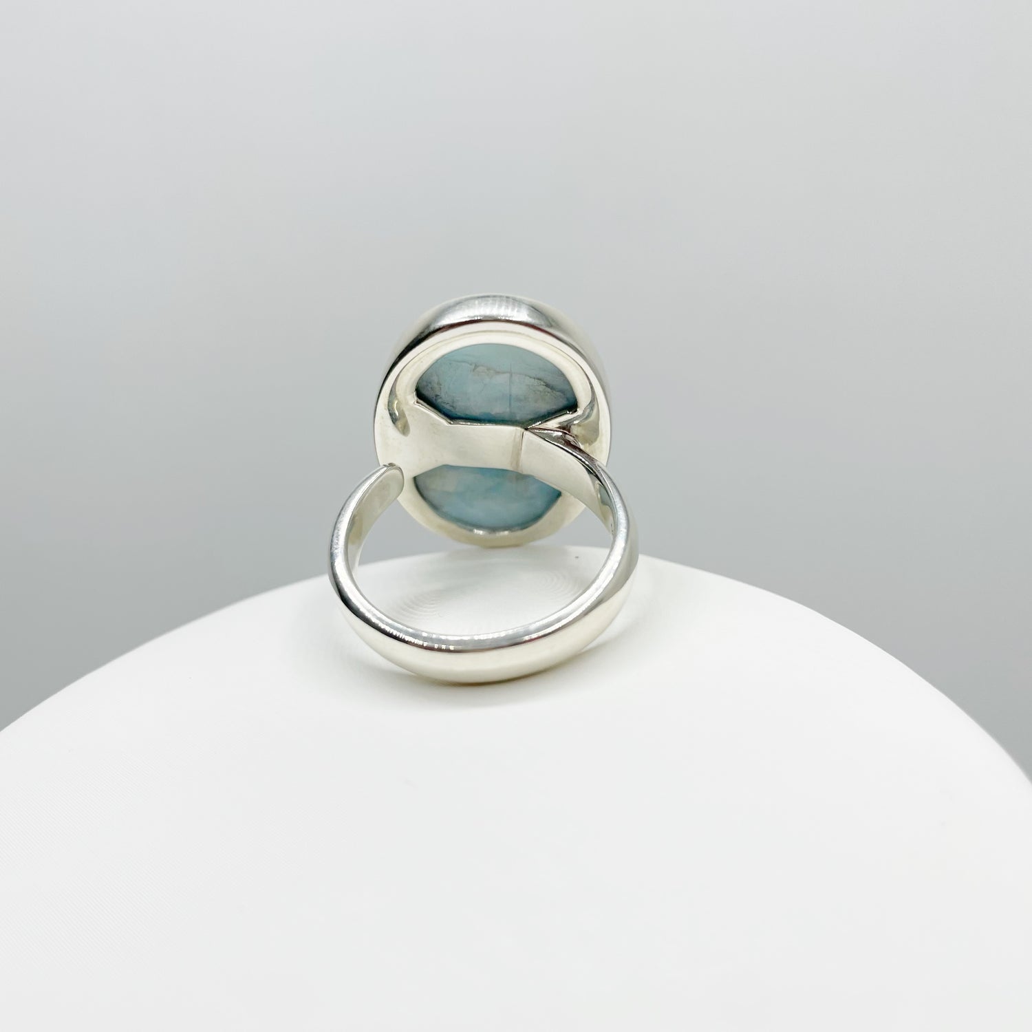 Anello Larimar Ovale - Argento 925