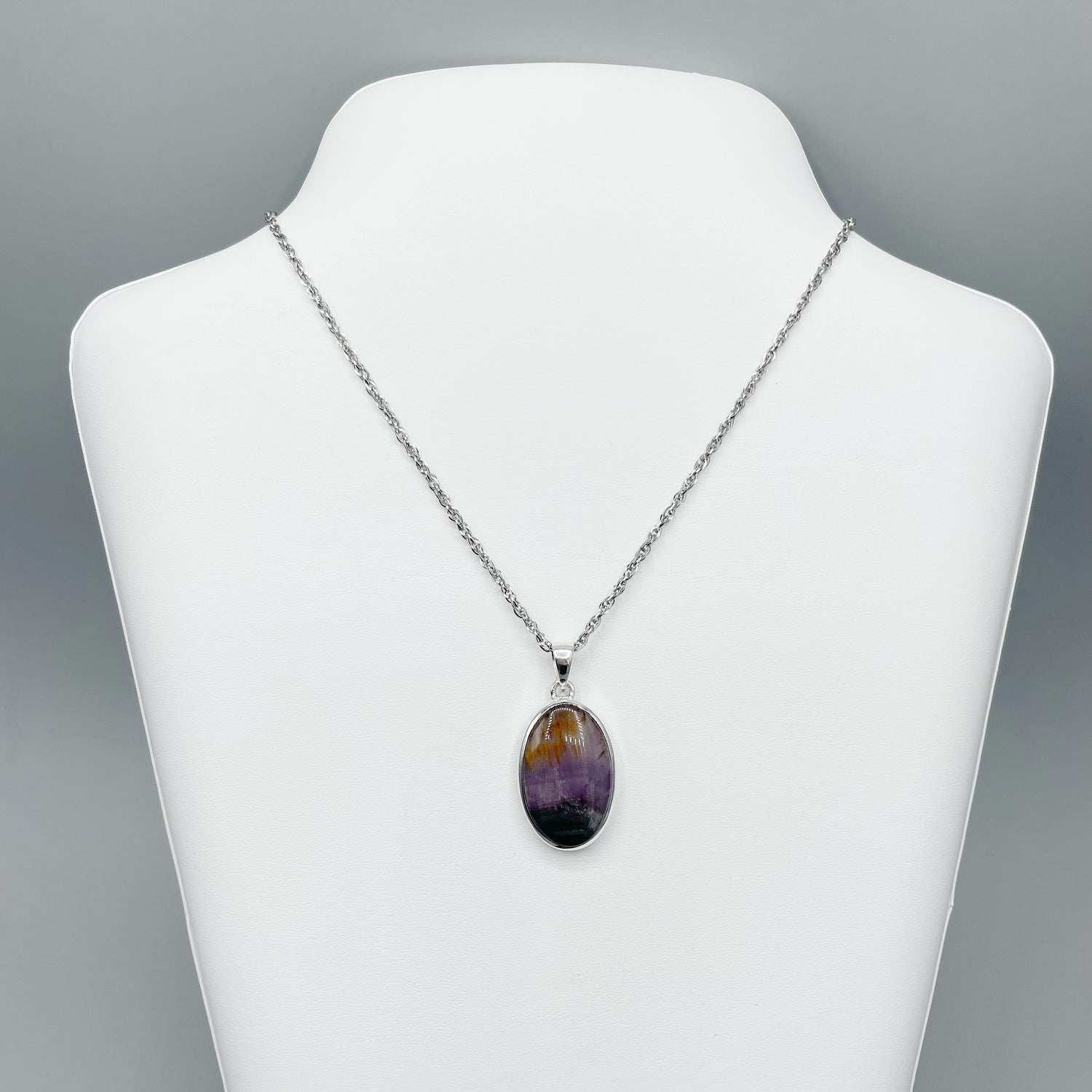 Collana In Argento Sterling 925 Naturale Con 7 Chakra - Foto 2