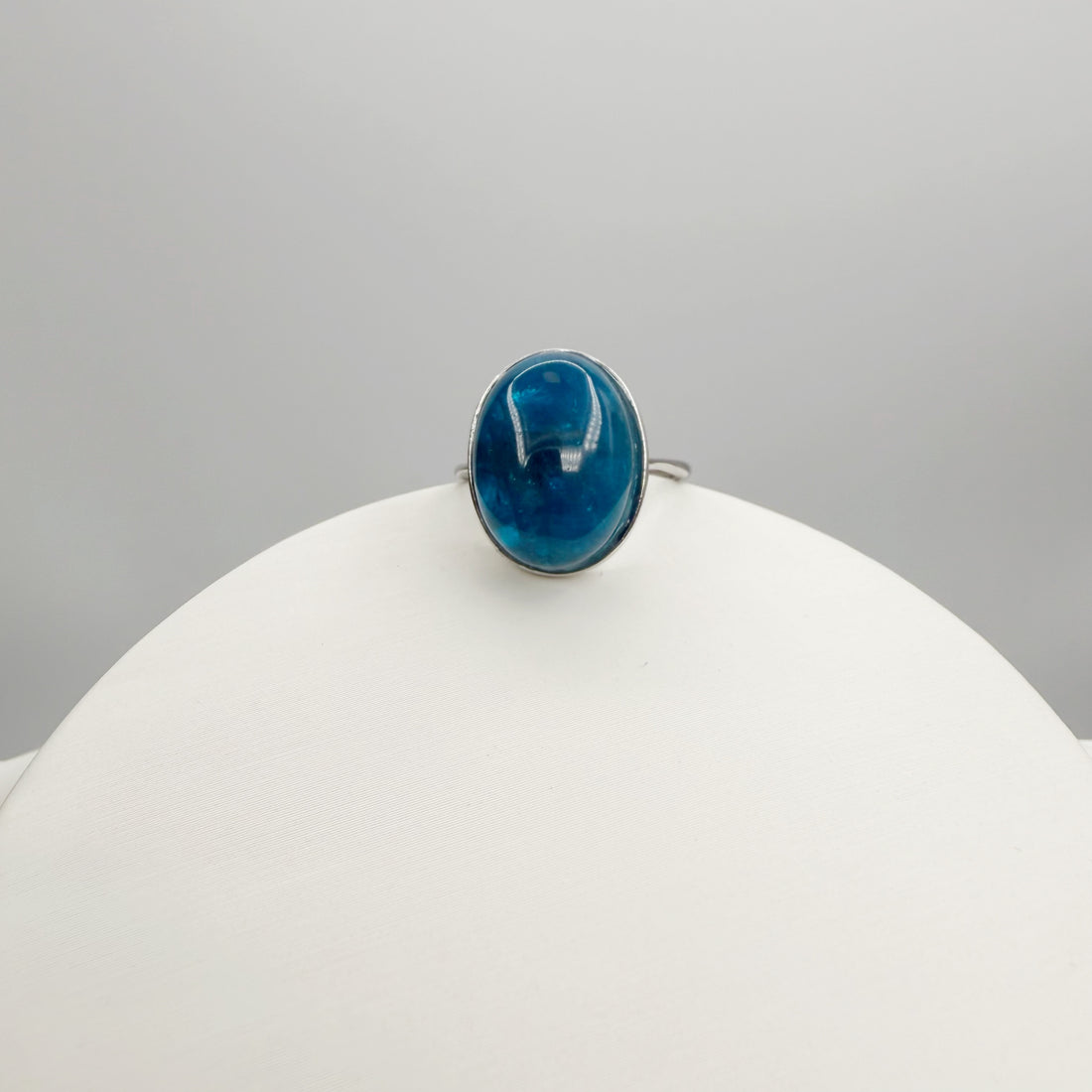 Anello Apatite Ovale - Argento 925