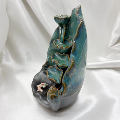 Porta incenso a Cascata - Laghetto con Carpe