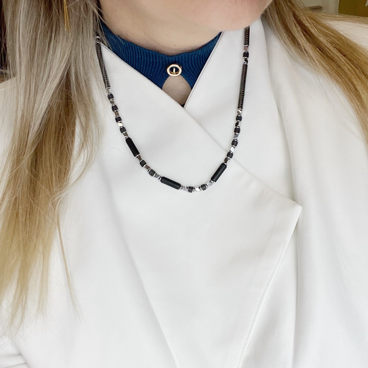 Collana Scudo Protettivo Unisex - Onice ed ematite