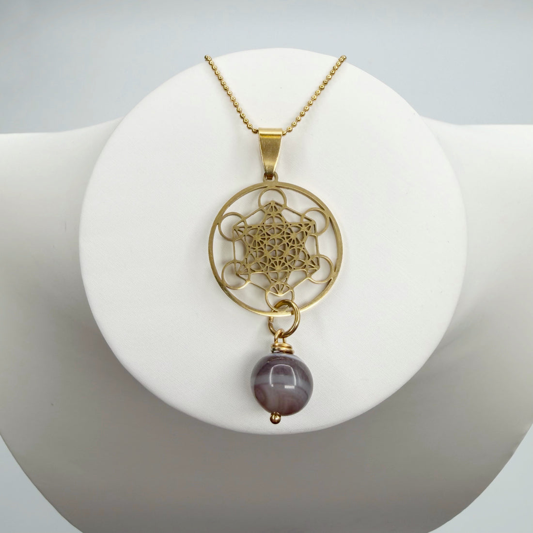 Collana Occhio di Shiva e Cubo di Metatron - GOLD