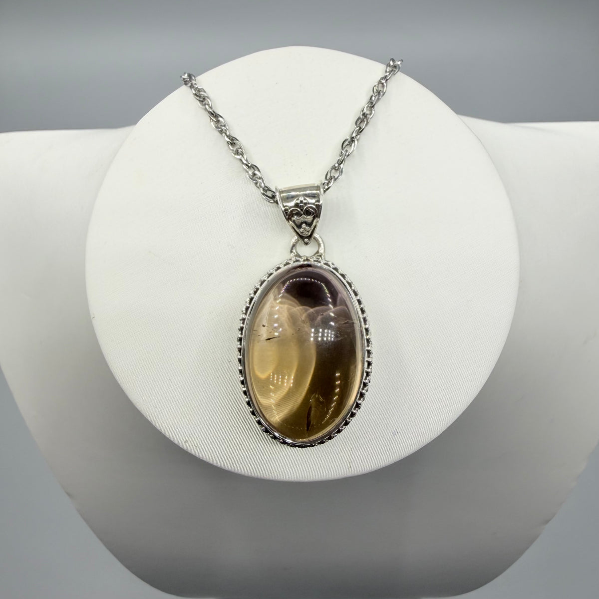 Ciondolo Ametrino e Argento 925 - Ovale Antico