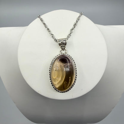 Ciondolo Ametrino e Argento 925 - Ovale Antico