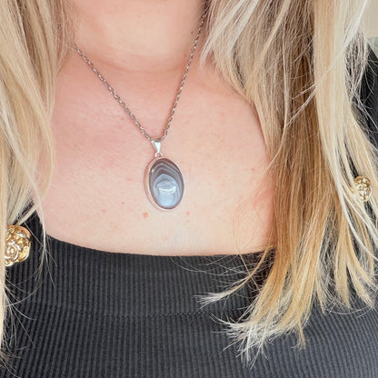 Ciondolo Occhio di Shiva Argento 925 - Ovale