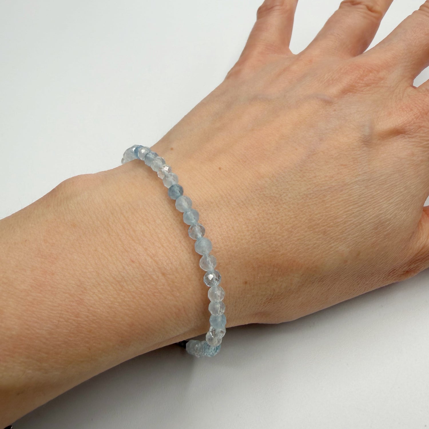 Bracciale Acquamarina sfaccettata