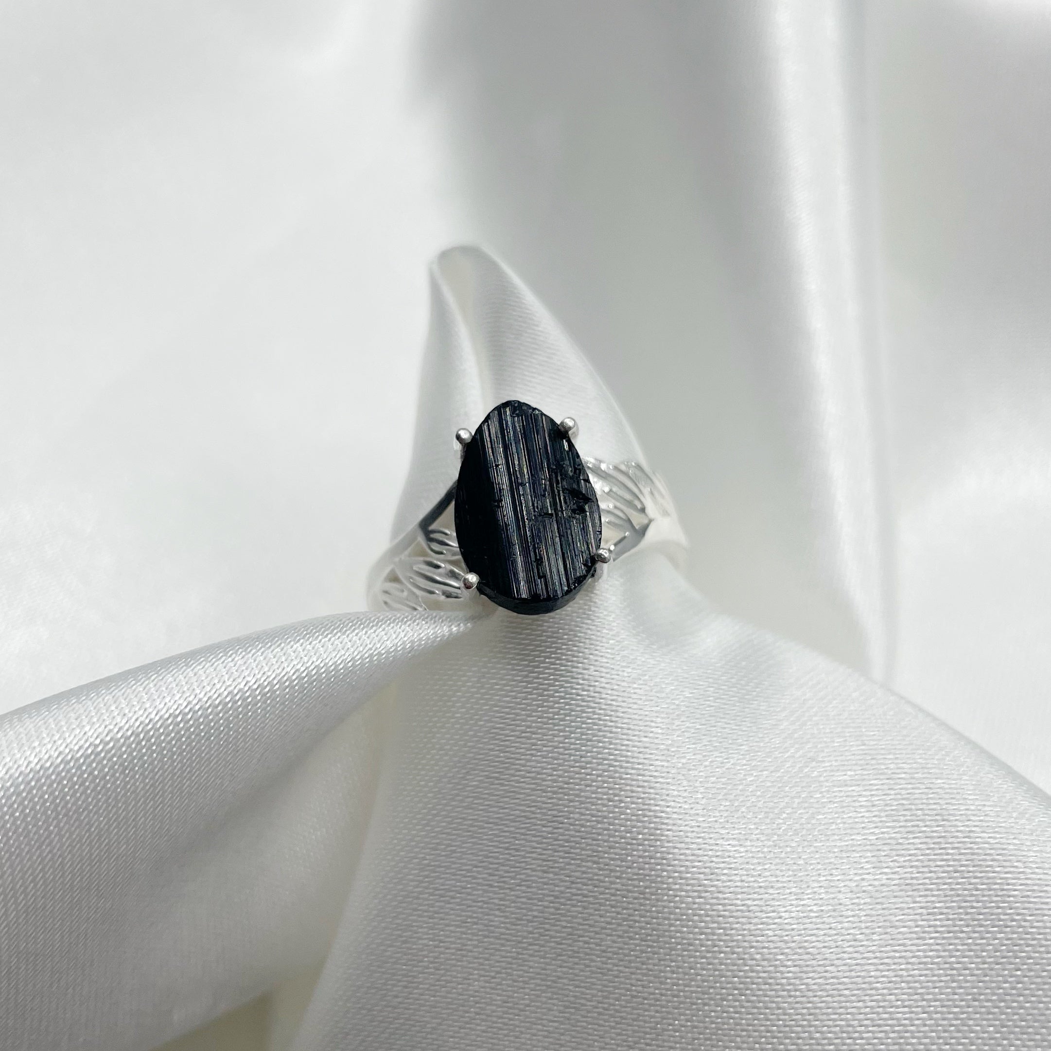 Anello Tormalina Grezza - Argento 925