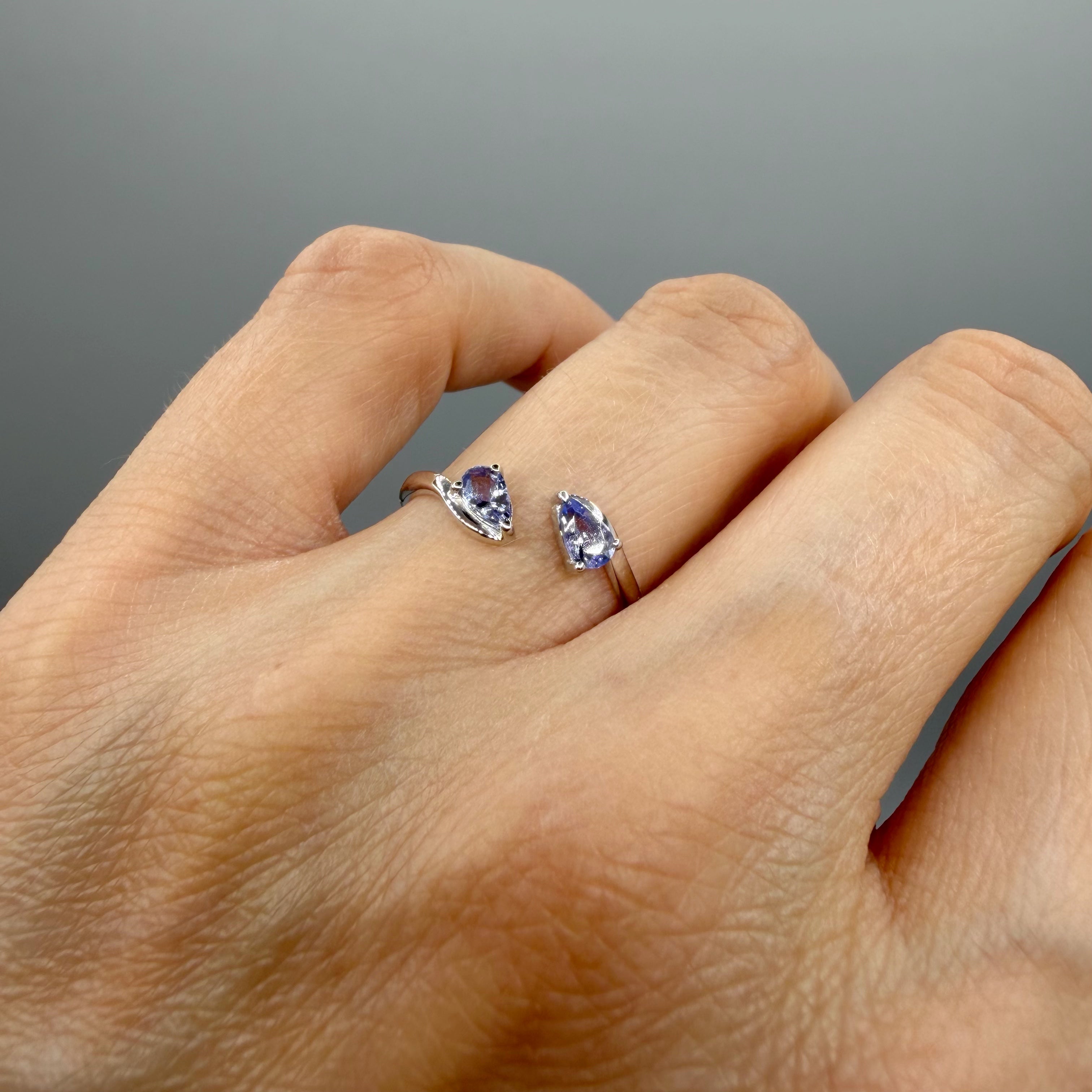 Anello Tanzanite Sfaccettata - Argento
