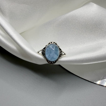 Anello Diadema Acquamarina e Argento 925