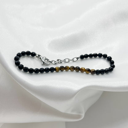 Bracciale Powerful - Occhio di Tigre, Onice e Tormalina