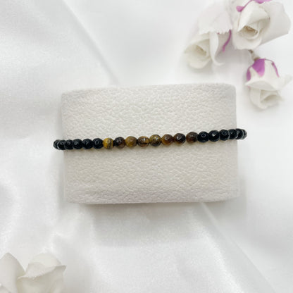 Bracciale Powerful - Occhio di Tigre, Onice e Tormalina