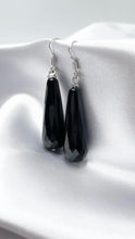 Carica l&#39;immagine nel visualizzatore di Gallery, Orecchini Black Drop - Tormalina sfaccettata
