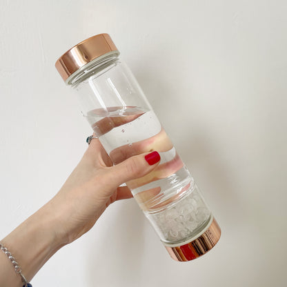 Bottiglia Energetica con infusore di Tè e Cristalli