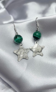 Orecchini Star - Malachite