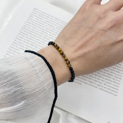 Bracciale Powerful - Occhio di Tigre, Onice e Tormalina