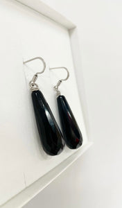 Orecchini Black Drop - Tormalina sfaccettata