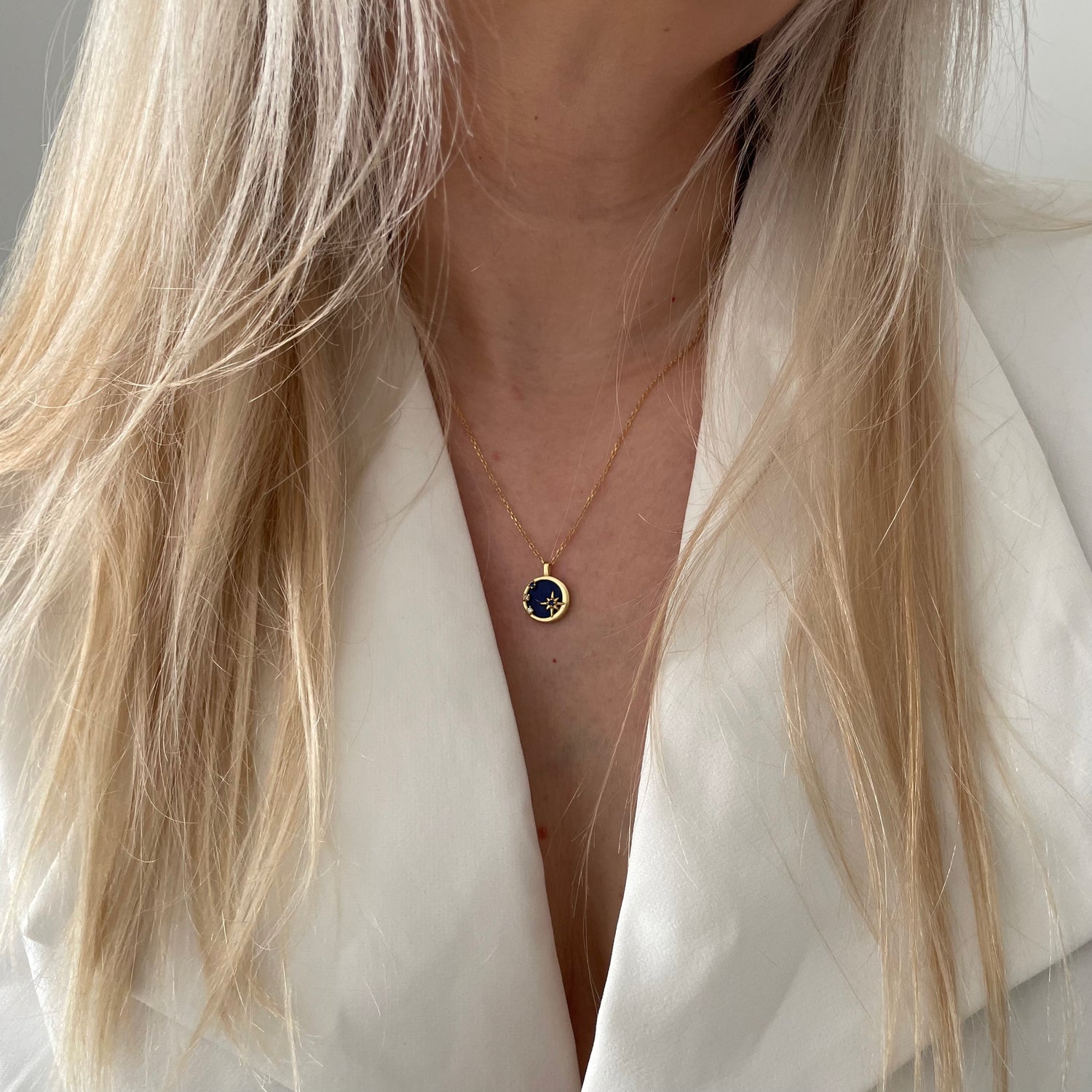 Ciondolo Starlight - Lapislazzuli, argento 925 gold