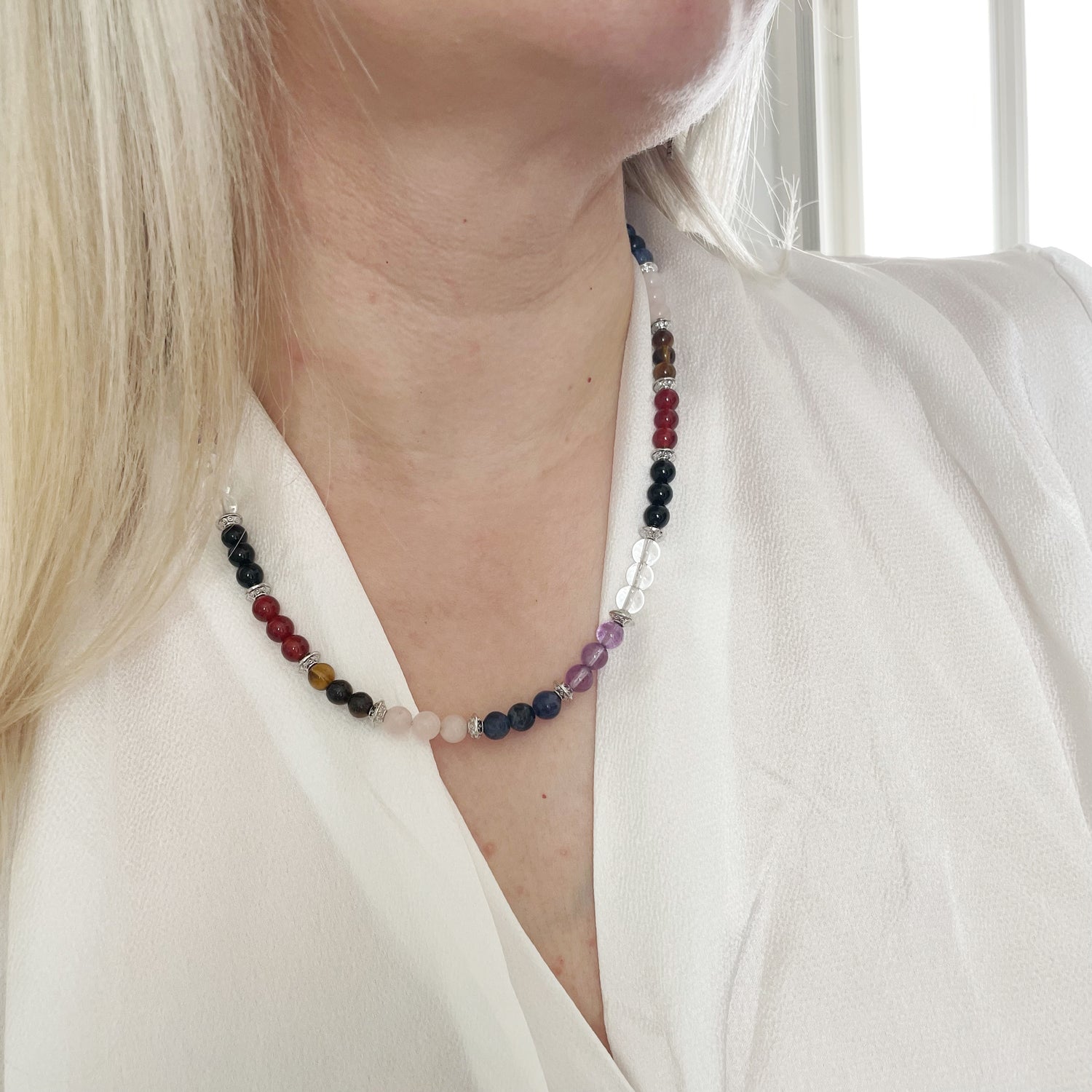 Collana Ciondolo A Forma Di Cuore D'Amore In Pietra Naturale Idea - Foto 2