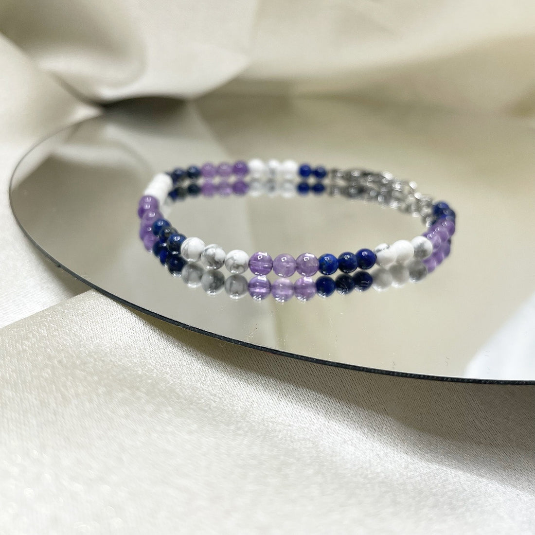 Braccialetto per Studio e Concentrazione - Lapislazzuli, Ametista, Howlite