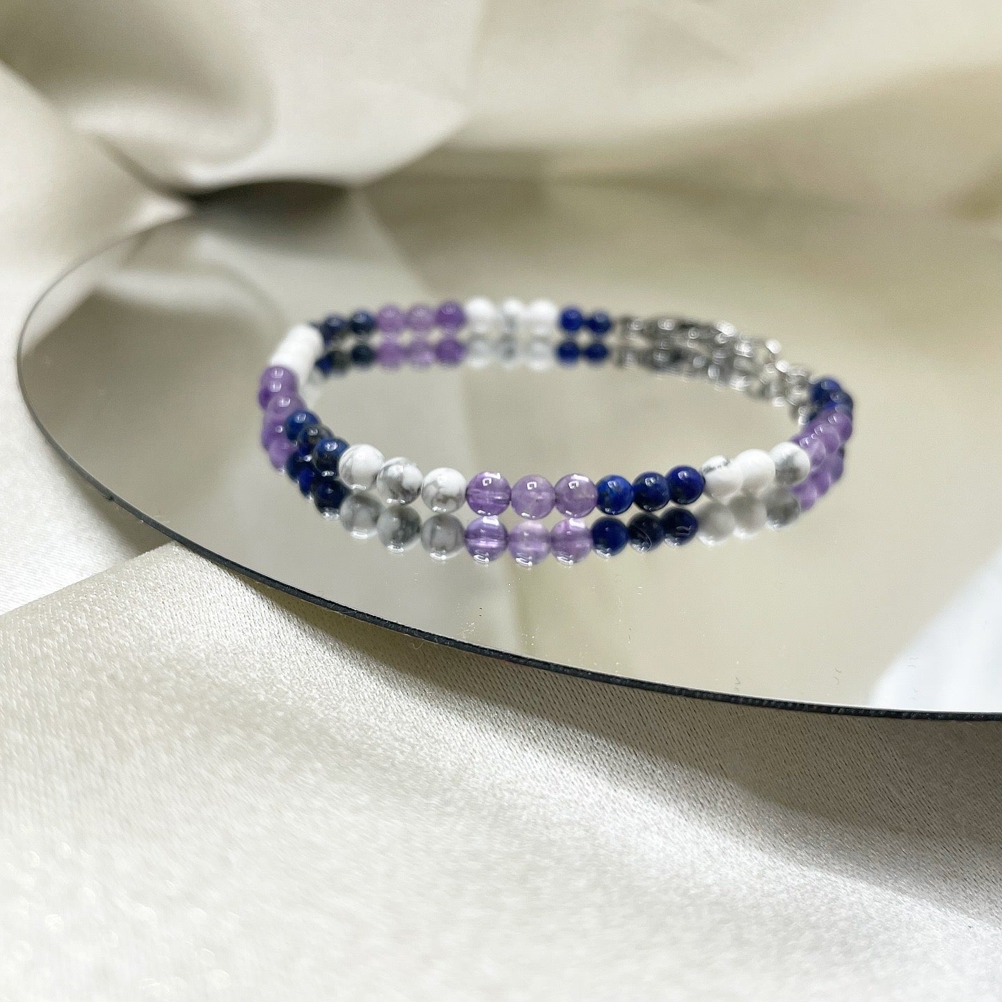 Braccialetto per Studio e Concentrazione - Lapislazzuli, Ametista, Howlite