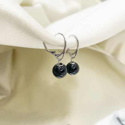 Orecchini Marcassite Con Sfera Di Onice Nero BRASS Workshop 24or37 - Foto 8