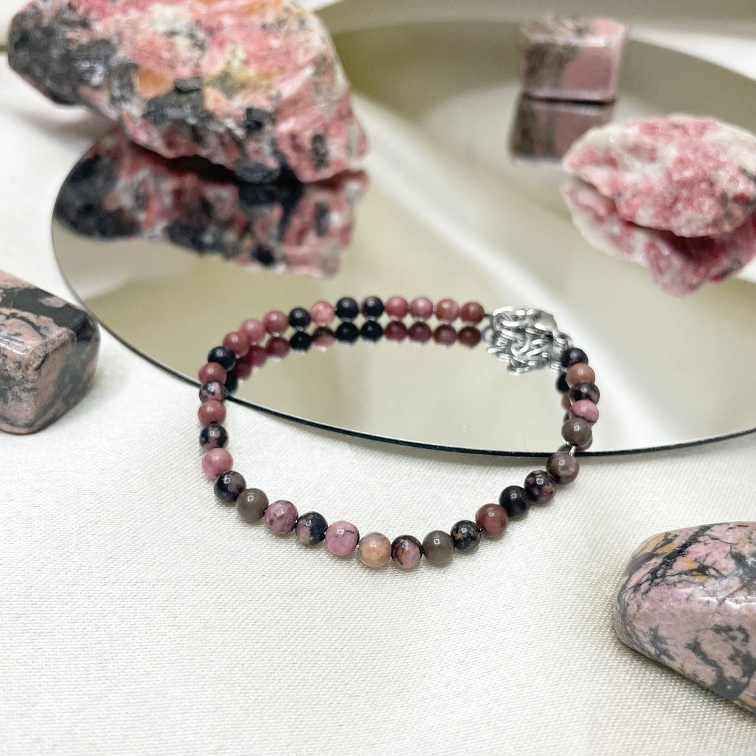 Braccialetto Rodonite - sottile