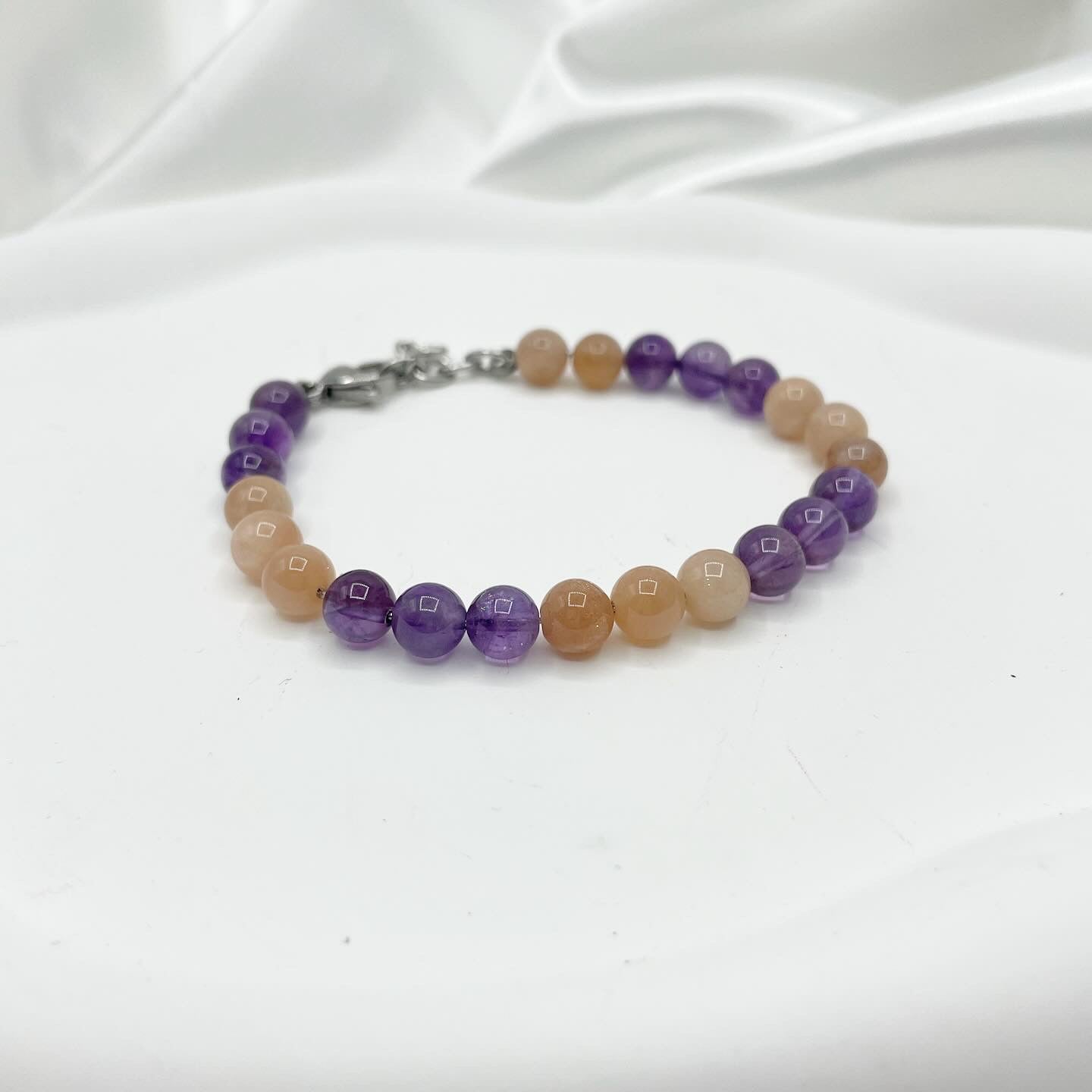 Bracciale Calm &amp; Joy - Ametista e Pietra di Luna