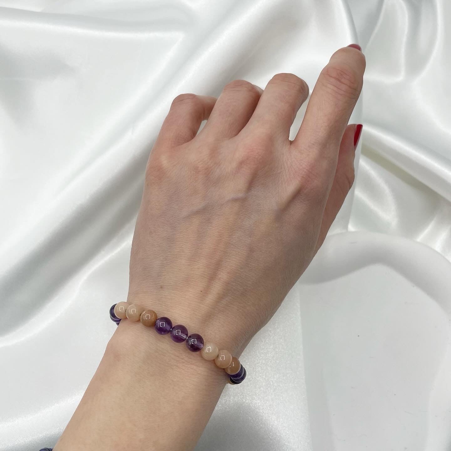 Bracciale Calm &amp; Joy - Ametista e Pietra di Luna