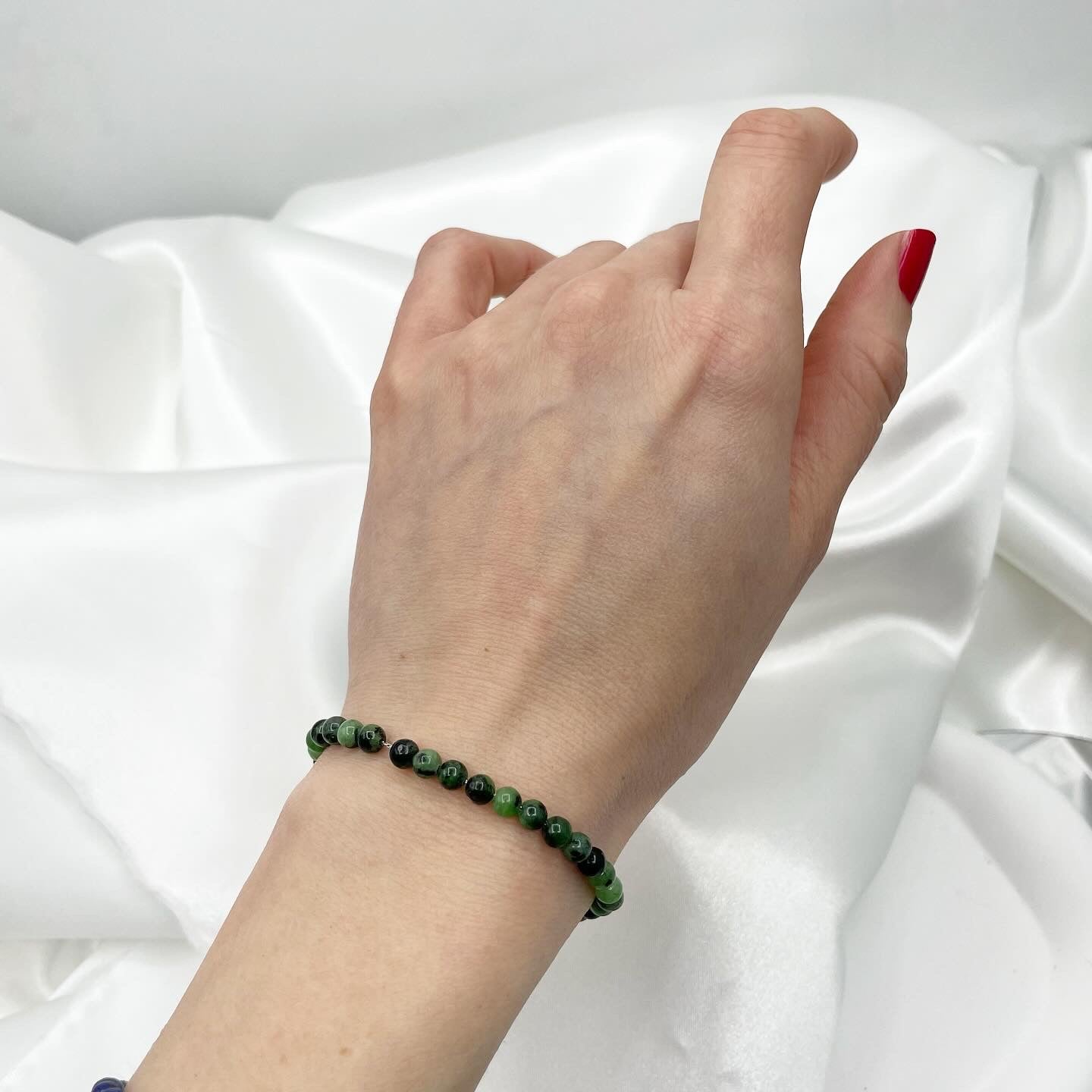 Braccialetto Rubyzoisite - sottile