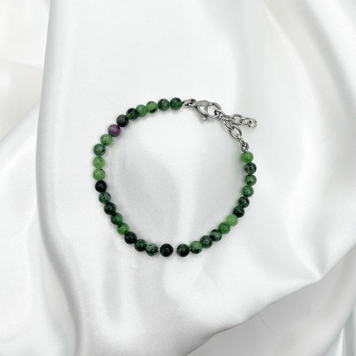 Braccialetto Rubyzoisite - sottile