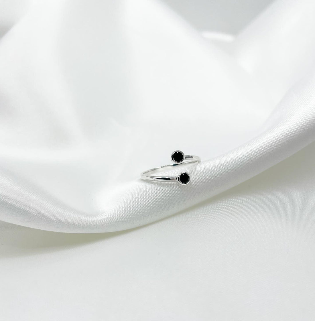 Anello Gemini - Tormalina nera e Argento 925
