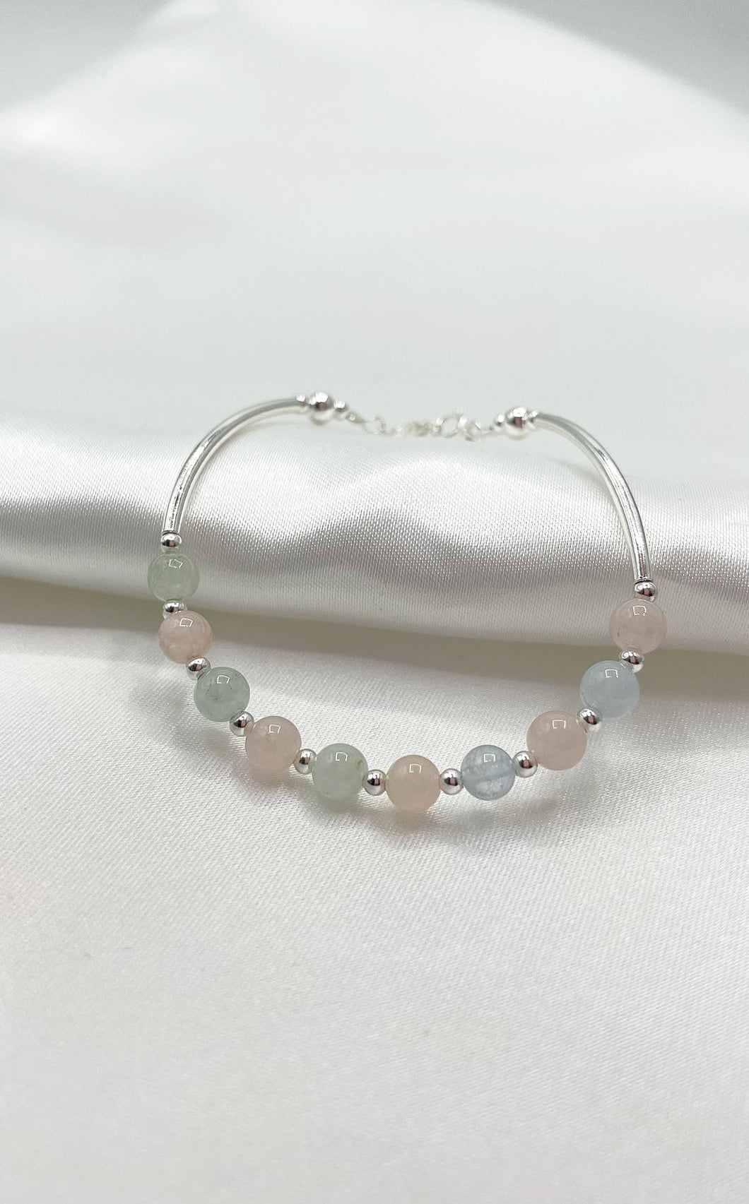 Bracciale Morganite e Argento 925
