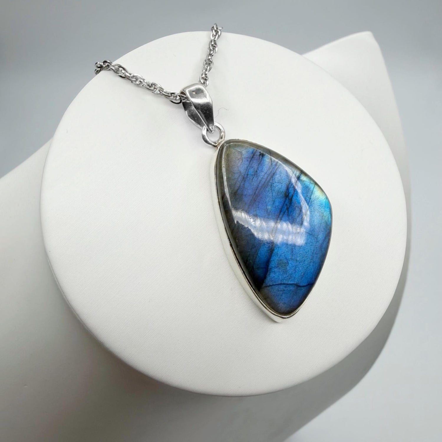 Ciondolo Labradorite Blu - Argento 925