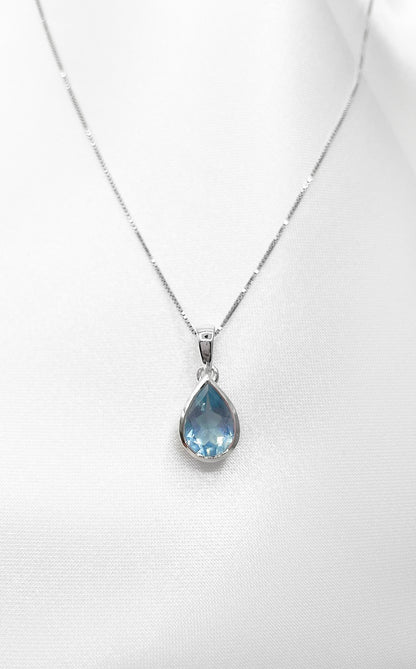 Collana Acquamarina Argento 925