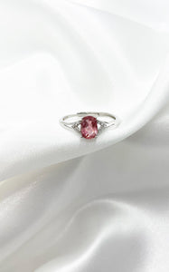 Anello Tormalina Rosa e Argento 925