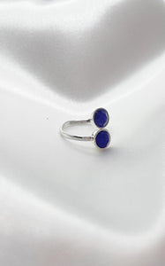 Anello Zaffiro Blu e Argento 925
