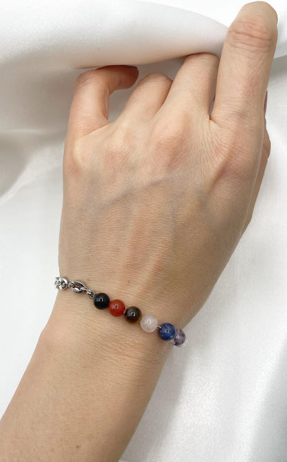 Bracciale Swan - 7 Chakra Acciaio